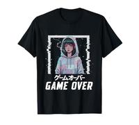 Sad Anime Girl Indie Old Esthétique Lofi Vaporwave Retro T-Shirt