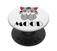 Sad - Bored - Fatigué - Humeur - Vibes - Chat PopSockets PopGrip Adhésif