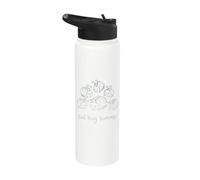 Sad Bug Summer Melancolie Insectes mignons Doodle Entomologie Stainless Steel Insulated Water Bottle