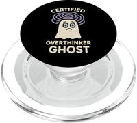 Sad Ghost Ghost Humour Anxiety Ghost Mental Health Funny PopSockets PopGrip pour MagSafe