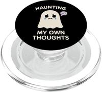 Sad Ghost Ghost Humour Anxiety Ghost Mental Health Funny PopSockets PopGrip pour MagSafe