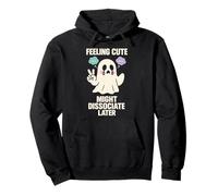 Sad Ghost Ghost Humour Anxiety Ghost Mental Health Funny Sweat à Capuche