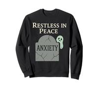 Sad Ghost Ghost Humour Anxiety Ghost Mental Health Funny Sweatshirt