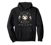 Sad Goth Anime Girl Bunny Egirl Dark Grunge Esthétique Sweat à Capuche