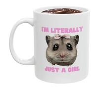 Sad Hamster Cup - Tasse en céramique de 325 ml avec l'emblématique hamster triste | Tasse à café robuste, tasse à thé, cadeau pour homme et femme, pour une utilisation au bureau et dans la
