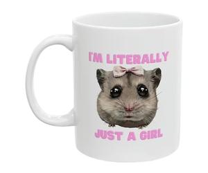Sad Hamster Mug - Funny Mug | Novelty Mug | Sad Hamster Mug | 11oz Funny Hamster Ceramic Coffee Mugs | Ceramic Mug | Sad Hamster Design Unique Funny Mug That Makes Everyone Laugh For Women, & Men