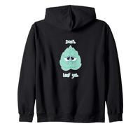 Sad Mint Leaf Don't Leave Yet Pun Blague Amusante Sweat à Capuche