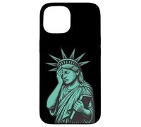 Sad Statue of Liberty Coque pour iPhone 15