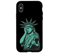 Sad Statue of Liberty Coque pour iPhone X/XS