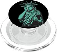 Sad Statue of Liberty PopSockets PopGrip pour MagSafe