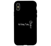 Sad Stick Figure Fishing Lover No Fishing Today Fête des pères Coque pour iPhone X/XS