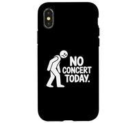 Sad Stick Figure No Concert Today Music Concert Lovers Coque pour iPhone X/XS