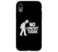 Sad Stick Figure No Concert Today Music Concert Lovers Coque pour iPhone XR