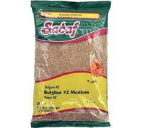 Sadaf Bulghur #2 Medium - Blé Bulgur Medium pour cuisiner et assaisonner - Grain de blé - Cuisine du Moyen-Orient - Kosher - Sachet refermable de 567 g