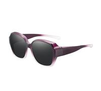 S'adapter sur les lunettes de soleil - Emballage polarisé autour des lunettes, cadre carré de blocage UV | Protection extérieure de haute clarté pour conduire des voyages de plage de randonnée, des te