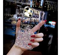 SADATA Coque en Silicone Souple Transparent Brillant Bling Brillant pour iPhone 11 12 13 14 Pro Max X XS XR 7 8 Plus SE 6S Mini Cover, Transparent, pour iPhone 14 Max