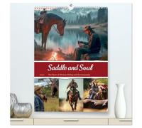 Saddle and Soul (High Quality Premium Wall Calendar 2026 DIN A2 portrait),CALVENDO 12 Month Wall Calendar: Out and about in nature and everyday life with your horse partner
