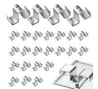 Saddle Clips - 6.5x2.9cm 25-Piece Heavy Duty Galvanized Grating Saddle Clamp | Fixing Clamp Hardware For Installation Factory Mezzanines Stair Walkways Drainage Systems Engineers Technicians