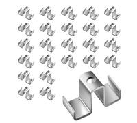 Saddle Clips for Grating - Gratings Fixing Kit for Fasteners in Industrial Floor Drainage Systems | Heavy Duty Metal Bar Grating Saddle Clamp, Weather Proof Fixing Clamp, 25-Piece Set