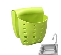 Saddle Kitchen Sink Strainer Basket - Double Bowl Divider Organizer, Flexible Food Catcher Tray, Side Sponge Brush Holder, Quick Dry Drainage Holes, Non Slip Silicone Utility | for Home
