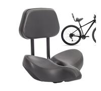 Saddle Large avec dossier | Siège de cyclisme respirant avec dossier réglable, surfaces artificielles imperméables fortes Selle épaissie de cyclisme de poids confortable pour voyager, Transpo