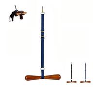Saddle-Shaped T-Shaped Hanger for Western & English Saddles, Portable Wall Mount Saddle Rack with Adjustable Hanging Strap for Stable Trailer Car Headrest Tack Room Equestrian Storage Organizer