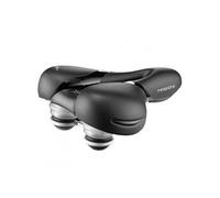 Selle gel confort max relaxed avec protection latérale et élastomère Selle Royal Respiro Loisir - noir