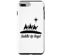 Saddle Up Boys Naissance de Jésus Trois Wisemen Cowboy Thème Coque pour iPhone 7 Plus/8 Plus