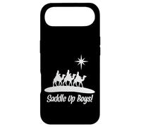 Saddle Up Boys Naissance de Jésus Trois Wisemen Cowboy Thème Coque pour iPhone Air
