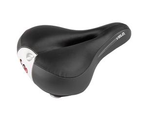 Saddle VELO, 245 x 212 mm, Satin Steel Rail, D2 Base, w/o clamp, on VELO-Card