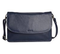 SADDLER Olivia Sac à Main ou Pochette à 3 Sections en Cuir Nappa Souple - Bleu Marine