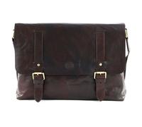 SADDLER Sac d'ordinateur portable marron en cuir pour homme - Ryan Messenger Bag Dark Brown 96781