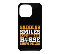 Saddles Smiles et Endless Horse Show Miles Horse Mom Coque pour iPhone 13 Pro