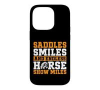 Saddles Smiles et Endless Horse Show Miles Horse Mom Coque pour iPhone 14 Pro