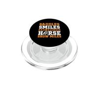 Saddles Smiles et Endless Horse Show Miles Horse Mom PopSockets PopGrip pour MagSafe