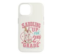 Saddling Up for 2nd Grade Second Grade Cowgirl Back to School Coque pour iPhone 14