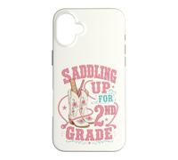 Saddling Up for 2nd Grade Second Grade Cowgirl Back to School Coque pour iPhone 16 Plus