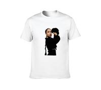 Sade Casual Round Neck T Shirt White S