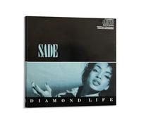 Sade Diamond Live Œuvre d'art, affiche, art mural, peinture, toile, cadeau, salon, impression, chambre à coucher, décoration, œuvres d'art, 50 x 50 cm