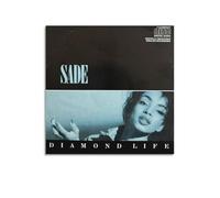 Sade Diamond Live Œuvre d'art, affiche, art mural, peinture, toile, cadeau, salon, impression, chambre à coucher, décoration, oeuvres d'art, 40 x 40 cm
