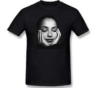 Sade Mens Basic Cotton Short Sleeve Graphic Novelty T-Shirt Fashion Adult Tee Tops Black T-Shirts à Manches Courtes(3X-Large)
