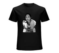 Sade Mens Basic Cotton Short Sleeve Graphic Novelty T-Shirt Fashion Adult Tee Tops Black XL