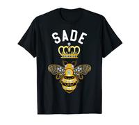 Sade Name Sade Cadeau d'anniversaire Queen Crown Bee Sade T-Shirt