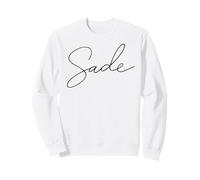 Sade Nom Femme Mignonne Fille Élégante Femme Amour Écriture Sweatshirt