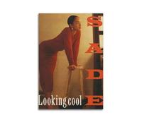 Sade Poster Art Mural Toile Esthétique, Moderne Art Peinture Décor pour Salon Chambre Élégant Affiche 50x75cm sans Cadre