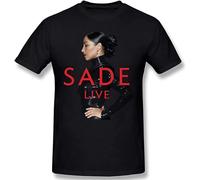 Sade Poster Mens Basic Cotton Short Sleeve Graphic Novelty T-Shirt Fashion Adult Shirt Tops M