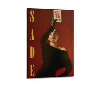 Sade Poster mural sur toile - Impression artistique moderne - Décoration pour salon, chambre à coucher - Poster élégant - 30 x 45 cm - Style cadre