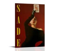 Sade Poster vintage décoratif esthétique sur toile pour salon, chambre à coucher, 30 x 45 cm, style cadre