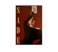 Sade Poster vintage décoratif esthétique sur toile pour salon, chambre à coucher, 60 x 90 cm, style sans cadre
