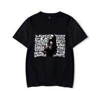 Sade T-Shirt, Les Fans De Musique Imprimé Léger à Manches Courtes pour Le Quotidien Le Sport Unisexe Tees,Noir,L
